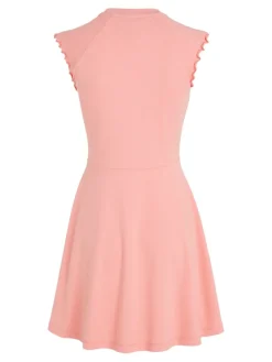 TJW BABYLOCK FIT & FLARE DRESS tickled pink