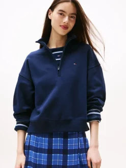 TJW BXY S-FLAG 1/4 ZIP dark night navy