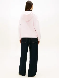TJW BXY S-FLAG 1/4 ZIP HOODIE light pink