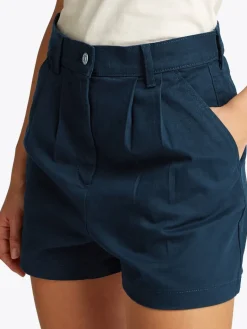 TJW CLAIRE HR PLEATED SHORT dark night navy