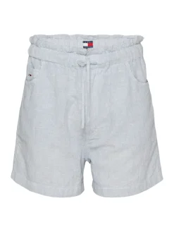 TJW COTTON LINEN SHORT colorado blue - stripe