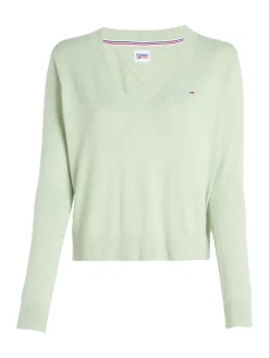TJW ESSENTIAL VNECK SWEATER faded willow