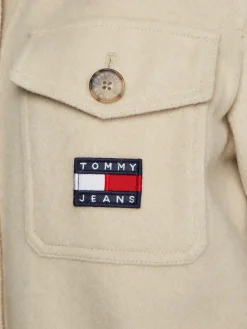 TJW FRONT POCKET BADGE SHACKET savannah sand