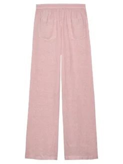 TJW LINEN PANT precious pink - stripe