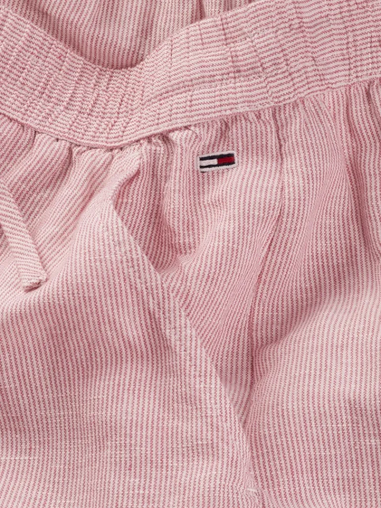 TJW LINEN PANT precious pink - stripe