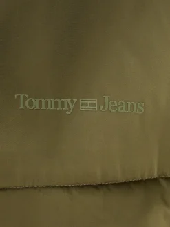 TJW LONG SATIN PUFFER drab olive green