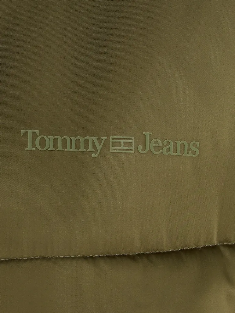 TJW LONG SATIN PUFFER drab olive green