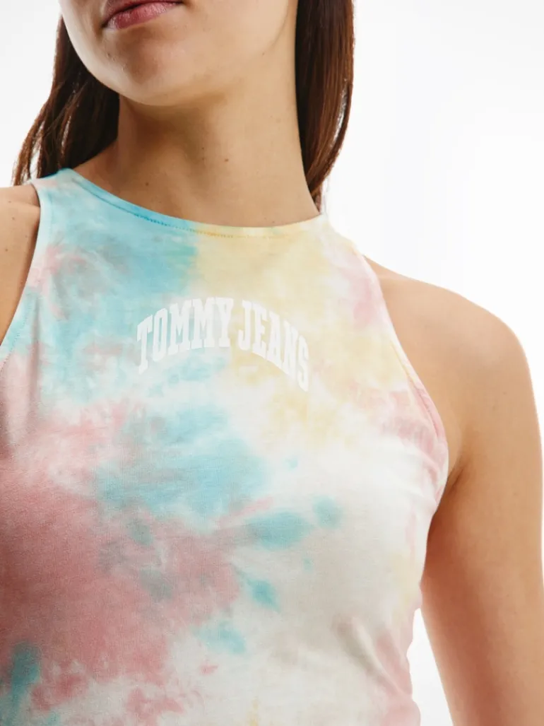 TJW MULTI TIE DYE SKATER DRESS tie dye multi