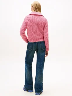 TJW NEP 1/4 ZIP SWEATER mystic pink