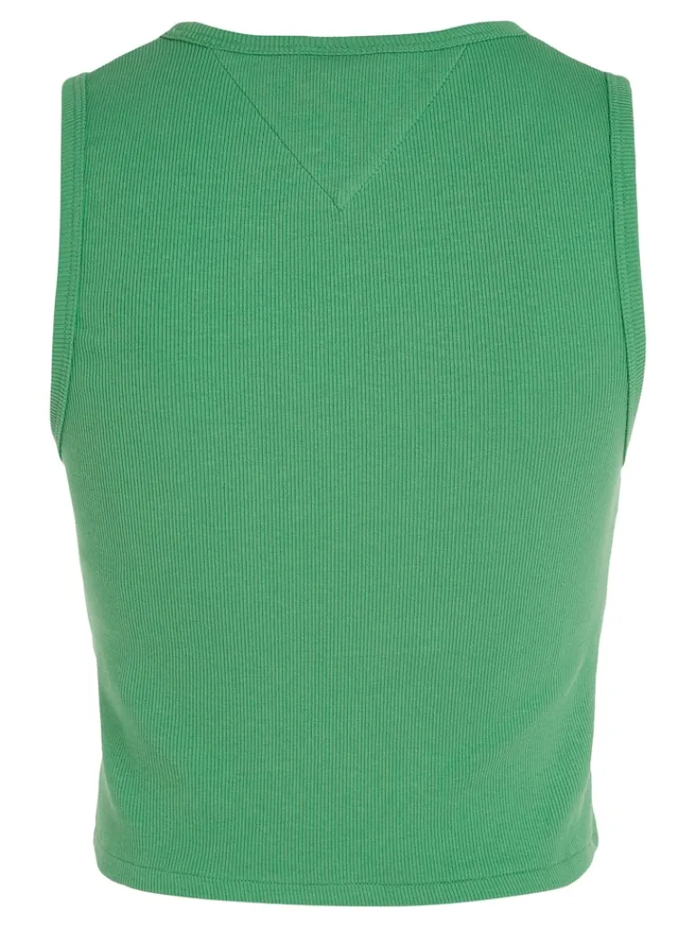TJW POP BADGE HANDKERCHIEF TOP coastal green