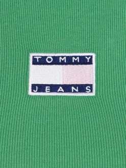 TJW POP BADGE HANDKERCHIEF TOP coastal green