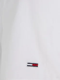 TJW POPLIN TIERED SS MIDI DRESS white