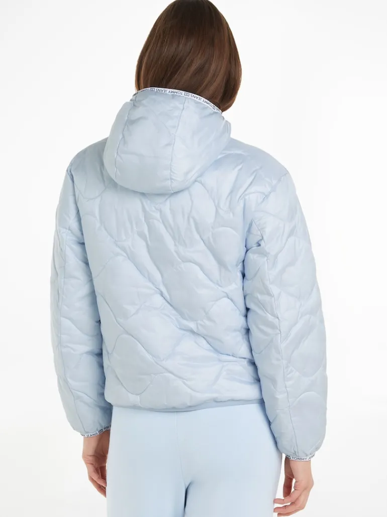 TJW QUILTED TAPE HOOD PUFFER EXT breezy blue