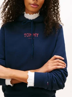 TJW REG ESS LOGO 2 HOODIE EXT dark night navy