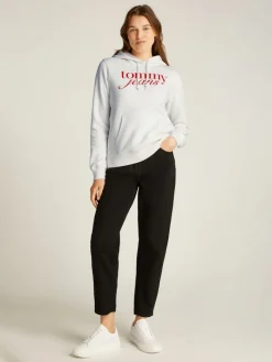 TJW REG ESS LOGO HOODIE EXT ecru