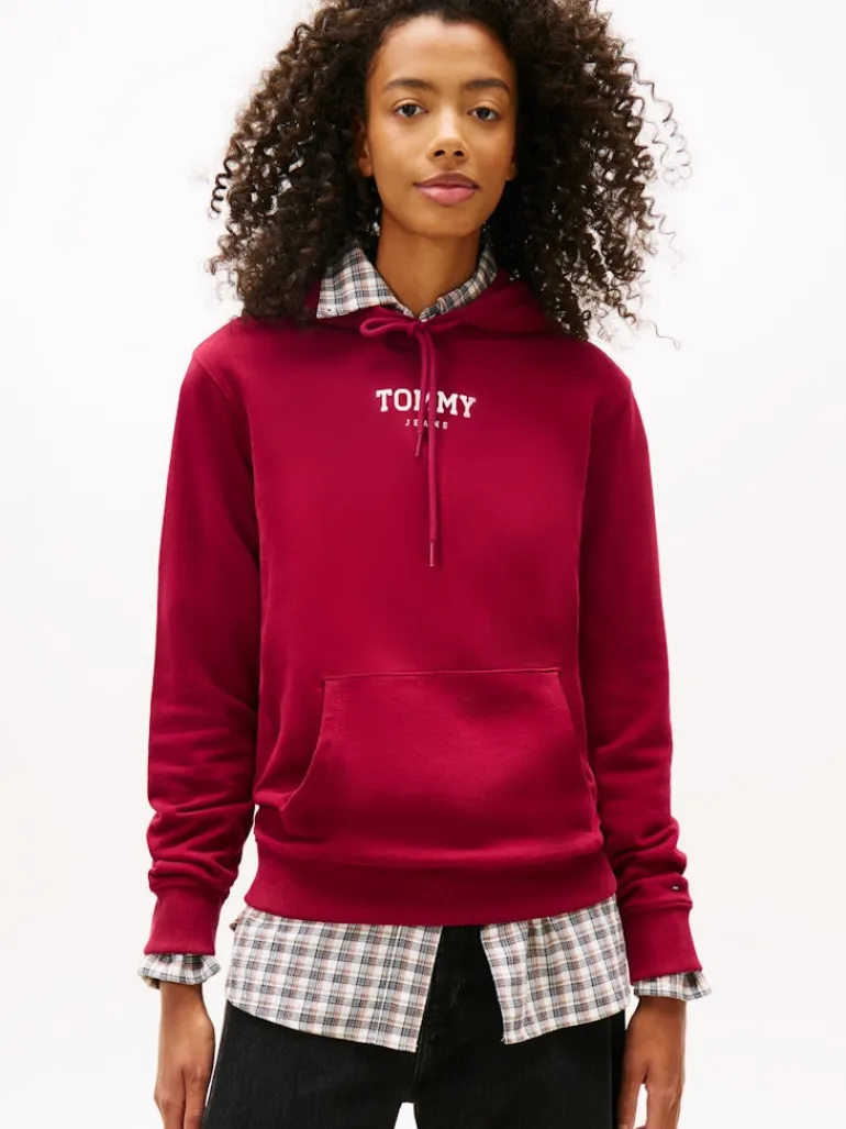 TJW REG ESS LOGO 2 HOODIE EXT lavish cerise
