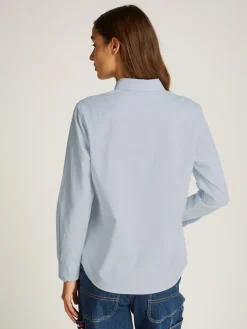 TJW REG OXFORD SHIRT sweet blue-white stripe