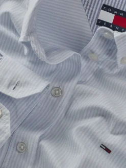 TJW REG OXFORD SHIRT sweet blue-white stripe
