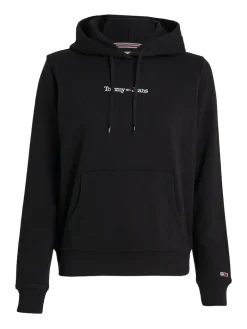 TJW REG SERIF LINEAR HOODIE black