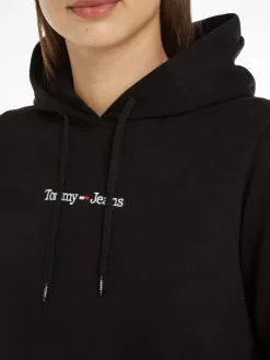 TJW REG SERIF LINEAR HOODIE black