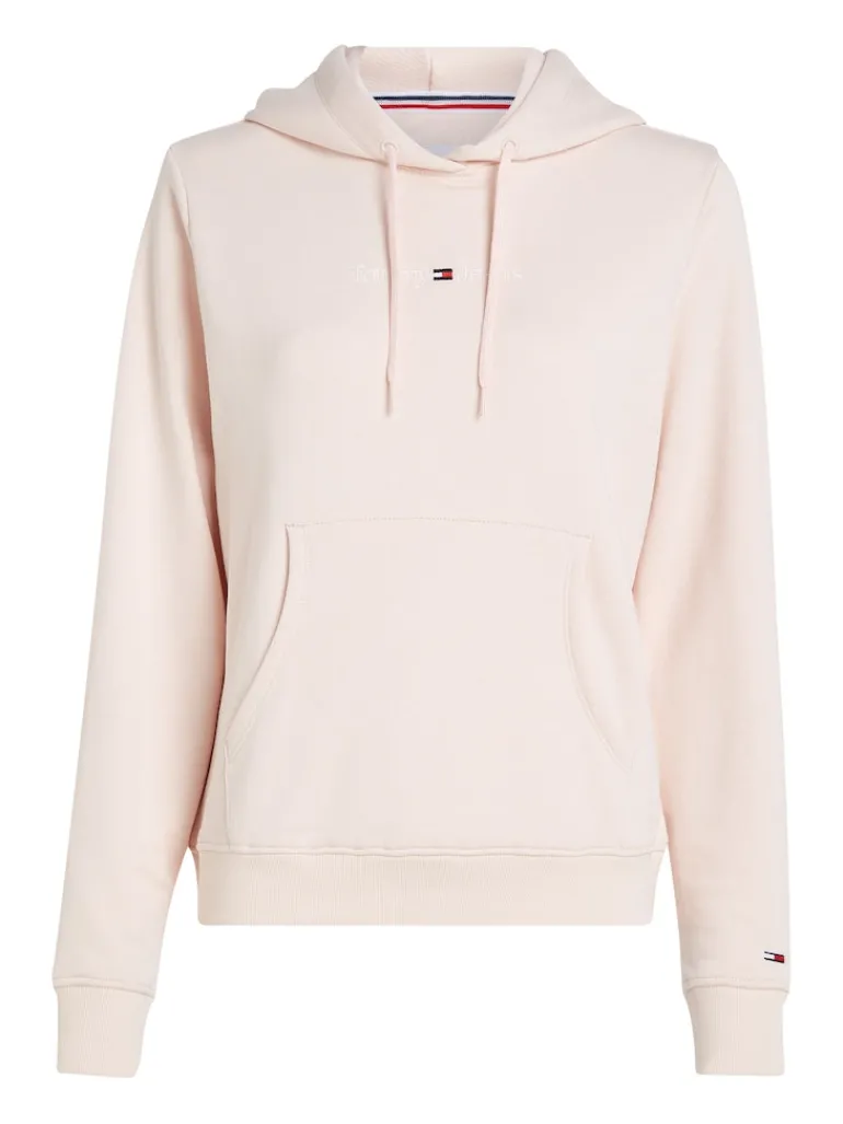 TJW REG SERIF LINEAR HOODIE faint pink