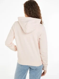 TJW REG SERIF LINEAR HOODIE faint pink
