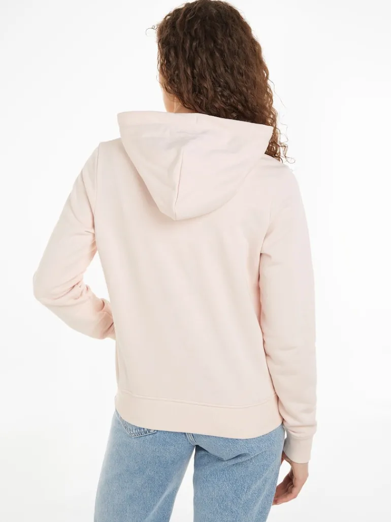 TJW REG SERIF LINEAR HOODIE faint pink