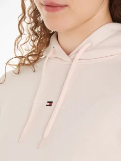 TJW REG SERIF LINEAR HOODIE faint pink
