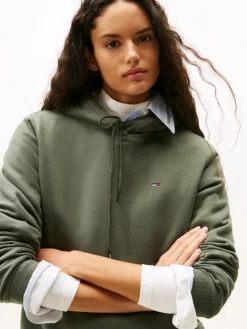 TJW REG S FLAG HOODIE pewter green