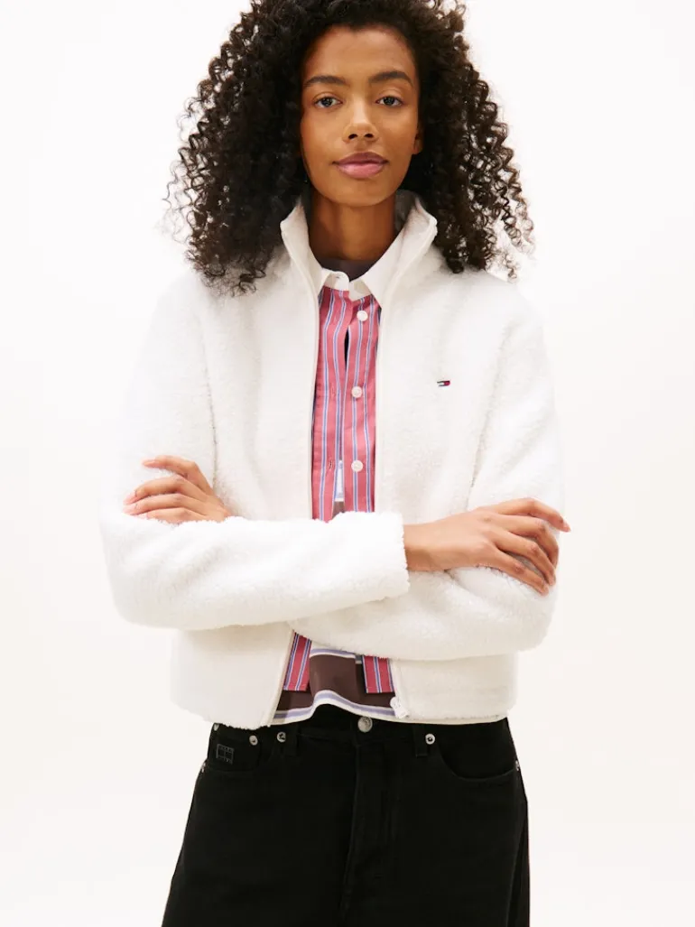 TJW REG SH S-FLAG TEDDY ZIP THRU ancient white