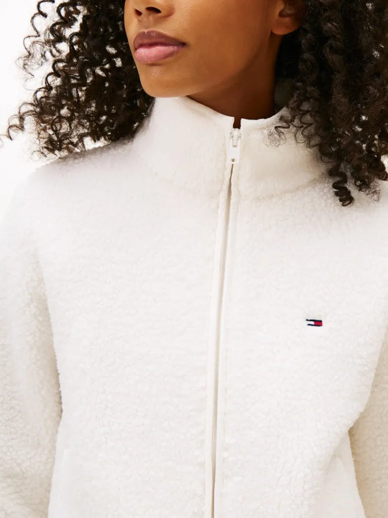 TJW REG SH S-FLAG TEDDY ZIP THRU ancient white