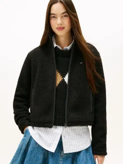 TJW REG SH S-FLAG TEDDY ZIP THRU black