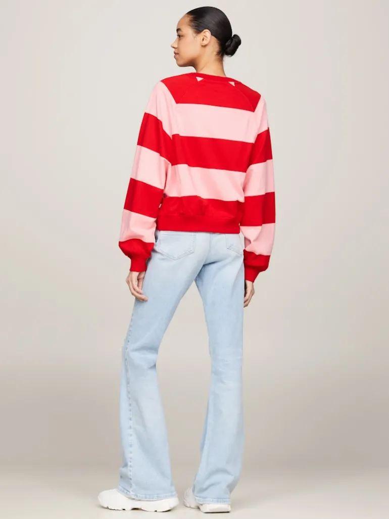 TJW RLX LETTERMAN STRP CREW EXT tickled pink - multi
