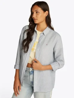 TJW RLX LINEN SHIRT colorado blue - stripe
