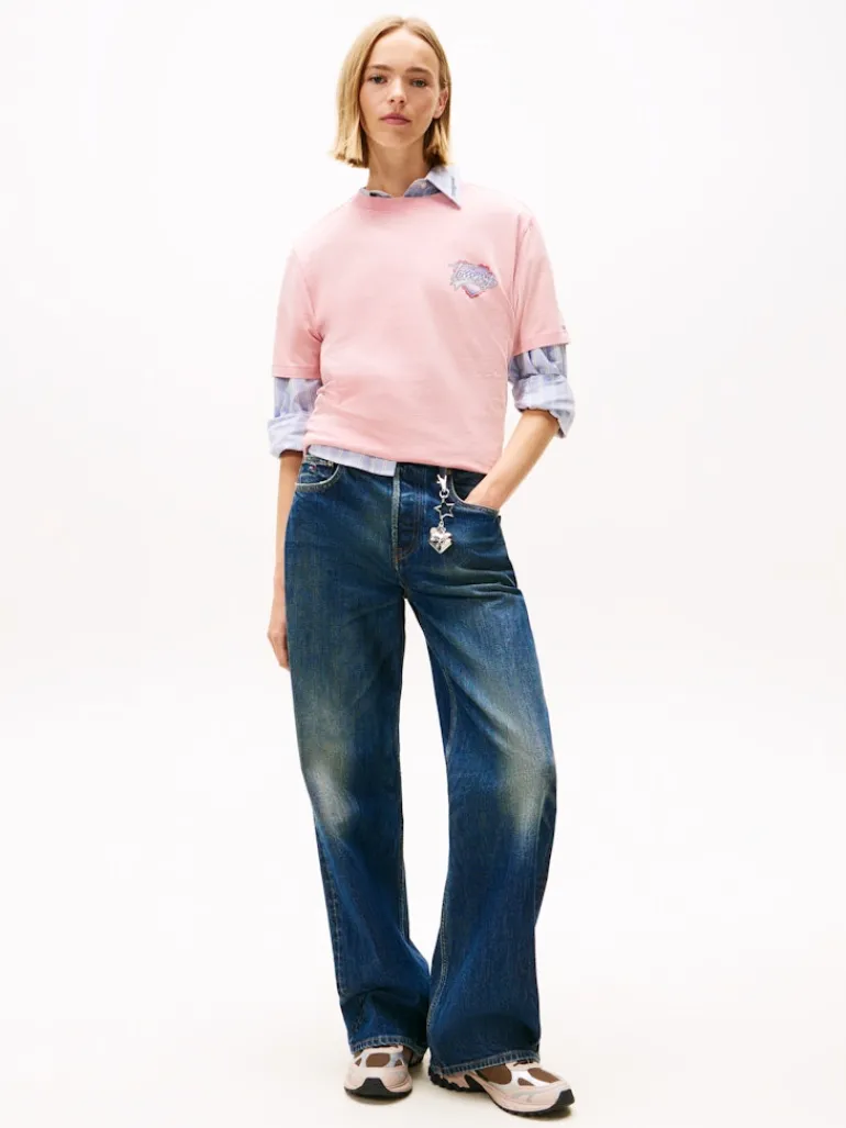 TJW RLX WASH TJ HEART TEE EXT mystic pink