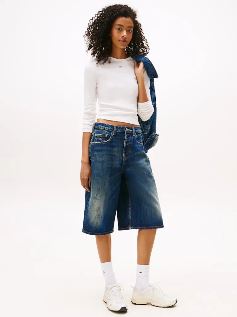 TJW SLIM ESSENTIAL RIB LS ecru