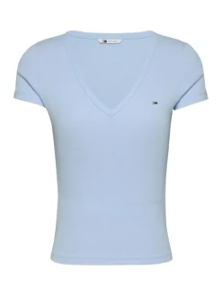 TJW SLIM ESSENTIAL RIB V SS sweet blue
