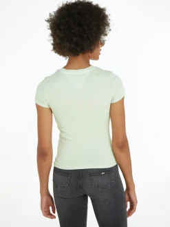 TJW SLIM FLWR PWR 2 TEE opal green