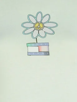 TJW SLIM FLWR PWR 2 TEE opal green