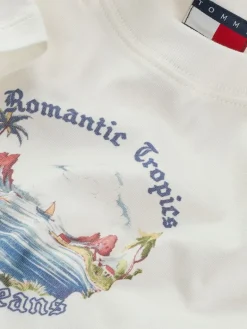 TJW SLIM ROMANCE TROPICS TEE EXT ecru
