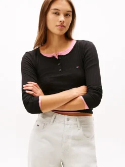 TJW SLIM SH IRREGULAR RIB LS black