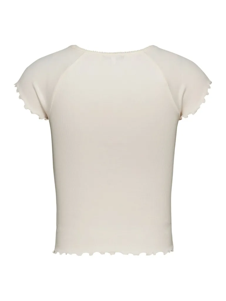 TJW SLIM VNECK GMD RIB SS ancient white