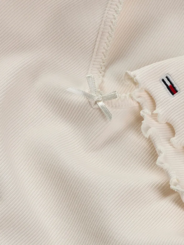 TJW SLIM VNECK GMD RIB SS ancient white