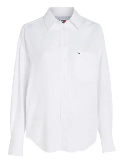 TJW SP OVR LINEN SHIRT white