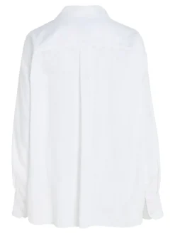 TJW SP OVR LINEN SHIRT white