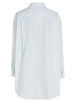TJW SUPER OVERSIZED SHIRT shimmering blue