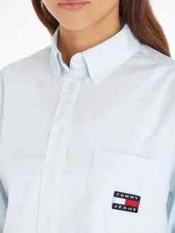 TJW SUPER OVERSIZED SHIRT shimmering blue