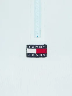 TJW XS BADGE 1/4 ZIP MOCKNECK shimmering blue