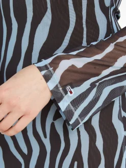 TJW ZEBRA MAXI KNIT DRESS zebra aop