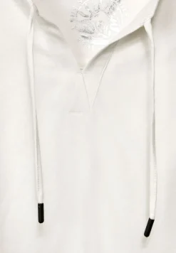 Top mit Stickereidetail vanilla white